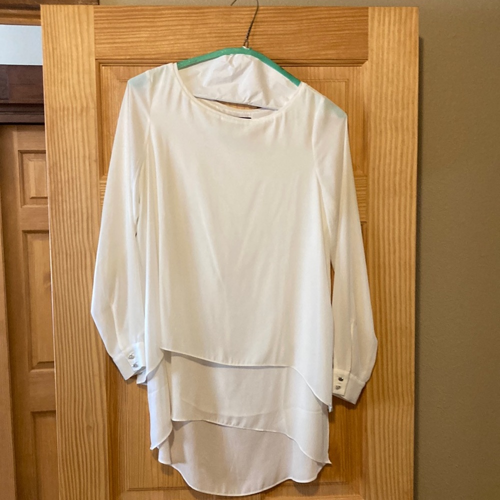 White House Black Market sheer blouse